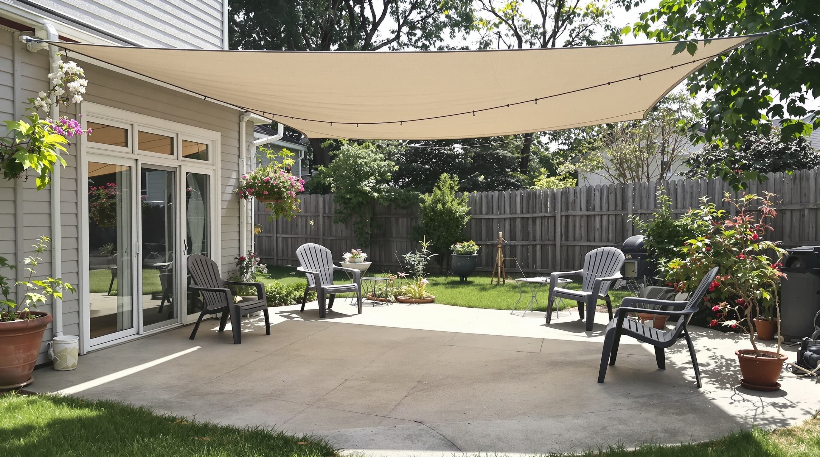 Before: Open yard